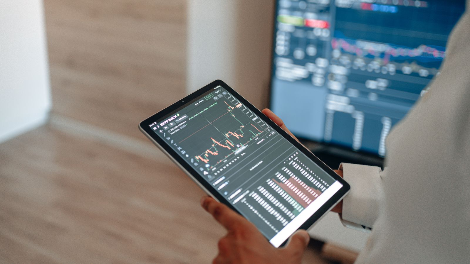 Professional reviewing analytical information on the platform dashboard